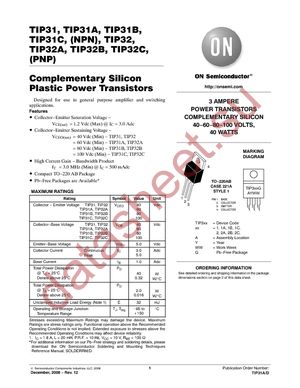 TIP31CG datasheet  